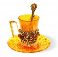 Кофейная чашечка из янтаря &quot;Визирь&quot; HD31003a