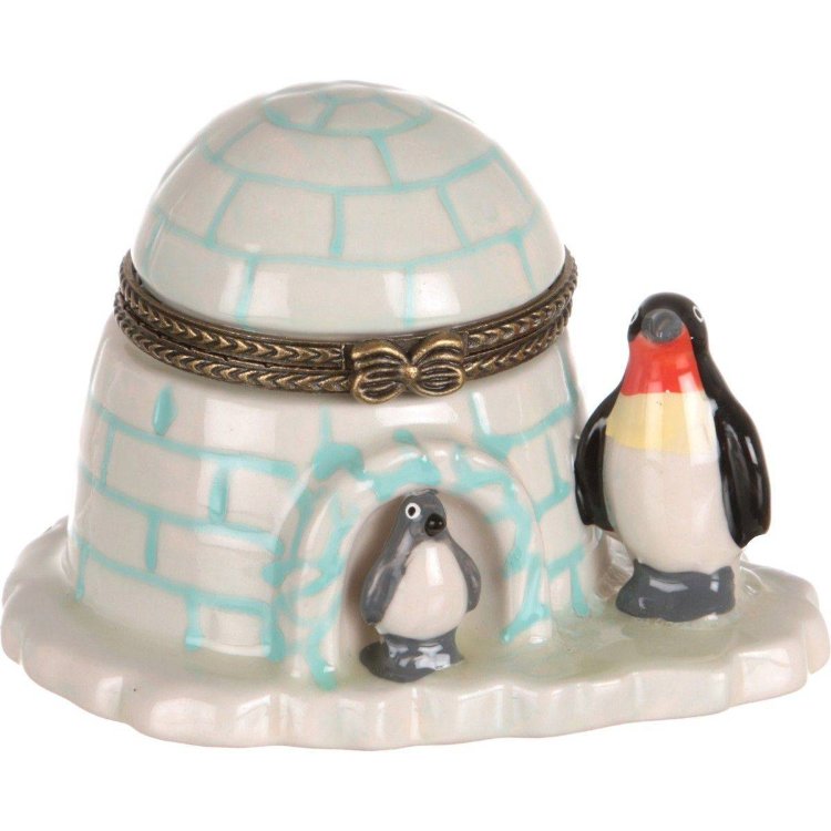 Шкатулка-яйцо для украшений "Пингвин" Lefard 194-104-am