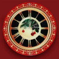 Настенные часы Swarovski "Новогоднее настроение" CHS-070