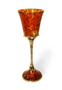 Бокал для вина из янтаря "Императрица" 1603-aw