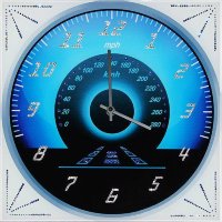 Настенные часы Swarovski "Скорость-Время" CHS-079