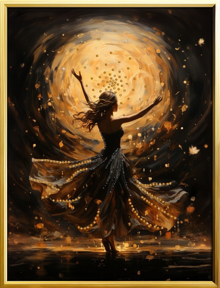 Картина Swarovski "Волшебный танец" V-501-gf