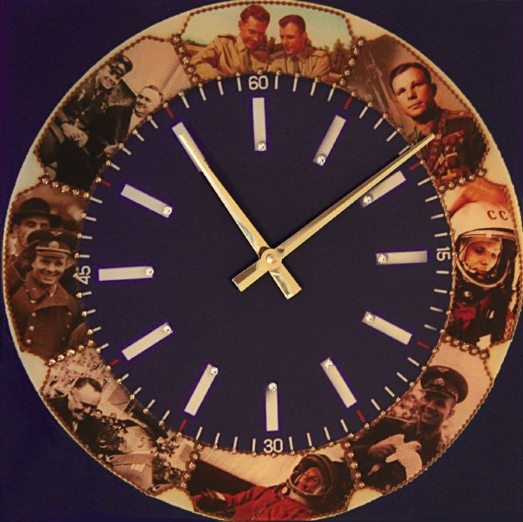Картина Swarovski "Часы Космос-2" 1907-gf