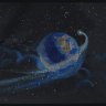 Картина Swarovski "Земля с кометой" 1911-gf - Картина Swarovski "Земля с кометой" 1911-gf