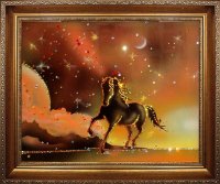 Картина Swarovski &quot;Конь на закате&quot; (в багете) KS-032