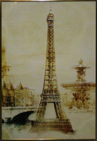 Картина Swarovski "Эйфелева башня" 1566-gf