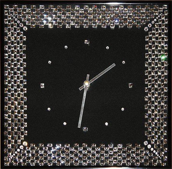 Настенные часы Swarovski "Шахматный браслет" CHS-050