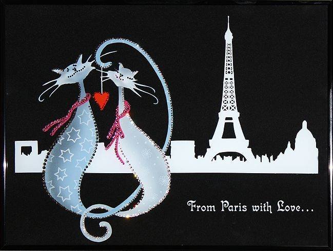 Картина Swarovski &quot;Из Парижа с любовью&quot; I-130 Эта картина станет не просто трогательным, а еще и довольно креативным решением подарка на праздник влюбленных. Ваш счастливый избранник не останется равнодушным к такому красивому сияющему презенту. Это будет один из лучших знаков внимания от вас!
