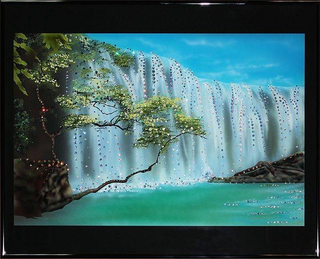 Картина Swarovski "Водопад" V-075