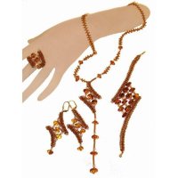 Кулон, кольцо, браслет и серьги из янтаря 30787-aw