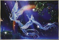 Картина Swarovski "Райские птицы" R-315-gf