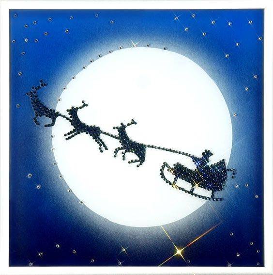 Картина Swarovski &quot;Рождественская сказка&quot; R-011 Прекрасная сказочная композиция, которая станет роскошным украшением, особенно для детской комнаты, подарит атмосферу праздника.