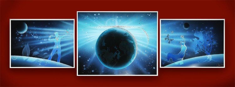 Картина Swarovski &quot;Во Вселенной&quot; K-122 Прекрасный презент для истинных ценителей загадочной и необъятной Вселенной, который станет роскошным подарком на любой праздник.