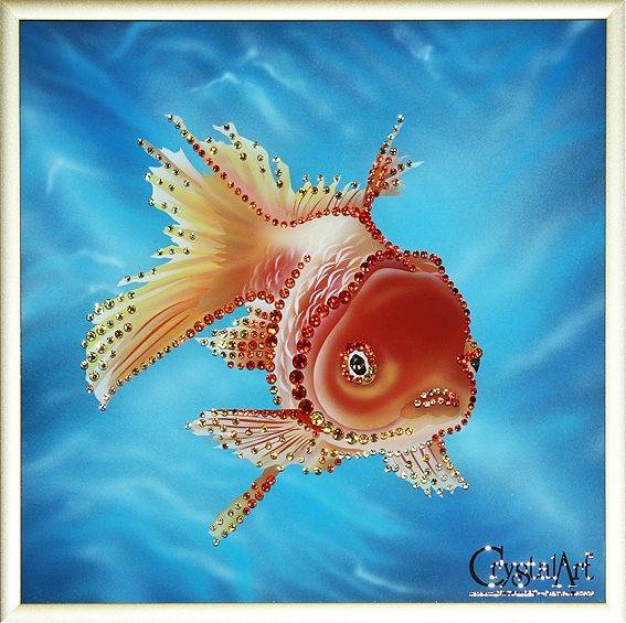 Картина Swarovski "Золотая рыбка" Z-140