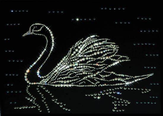 Картина Swarovski "Лебедь" L-012