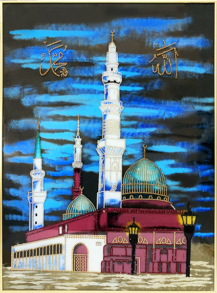 Картина Swarovski "Мечеть Мухаммед Пророк Аллаха" 2223-gf