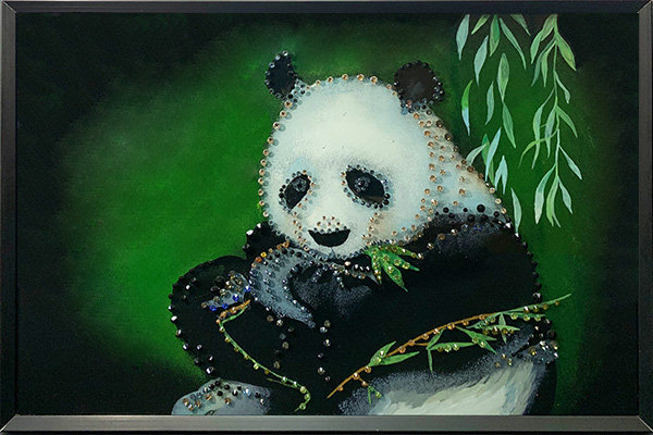 Картина Swarovski "Панда" 1200-gf