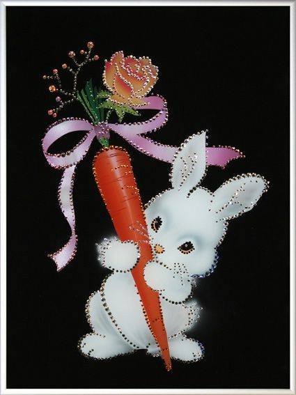 Картина Swarovski &quot;Любовь-Морковь&quot; L-036 Картина станет изысканным подарком, который покажет оригинальность и нетривиальность Вашего вкуса.
