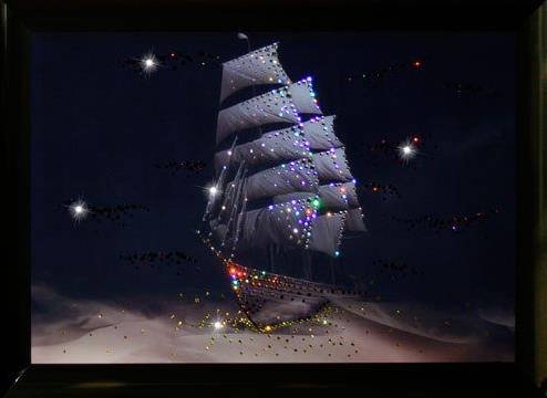 Картина Swarovski &quot;Корабль пустыни&quot; K-316-gf Картина, выполненная вручную, представляет собой настоящее произведение искусства, которое оценят даже искушенные ценители прекрасного.