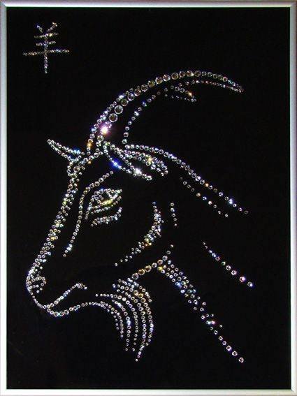Картина Swarovski "Символ года - коза" S-115