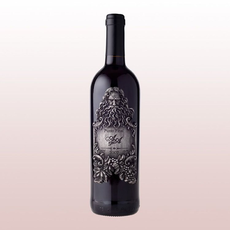 Оловянный декоративный орнамент на бутылку вина &quot;Дары Диониса&quot; STNM-023 Бутылочка хорошего вина - безусловно отличный подарок. А если эта бутылка, которая будет декорирована нашей оловянной накладкой, то это еще лучше.