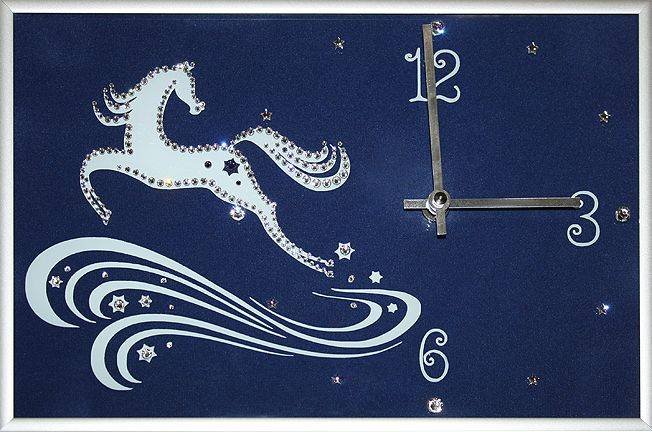 Настенные часы Swarovski "Год лошади" CHS-016