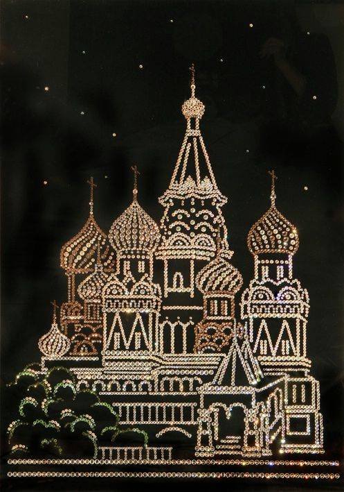 Картина Swarovski &quot;Москва большая&quot; M-018 Картина станет настоящей изюминкой в Вашем интерьере, либо украсит дом человека, которому Вы подберете ее на подарок.