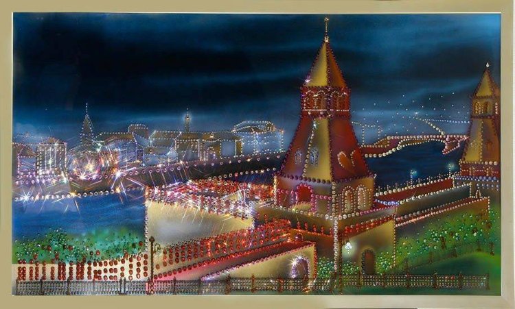 Картина Swarovski "Москва старая" M-019