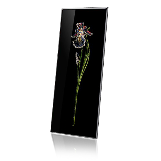 Картина Swarovski &quot;Принц Ирис&quot; П-016st Картина с изображением романтического цветка станет идеальным подарком любимой на день рождения!